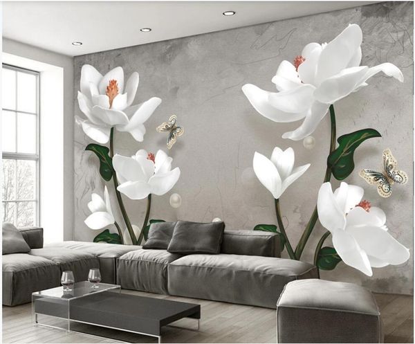 3d wall paper custom p mural on the wall european modern embossed magnolia flower home decor 3d wall murals wallpaper in the living room
3d wall paper custom p mural on the wall european modern embossed magnolia flower home decor 3d wall murals wallpaper in the living room