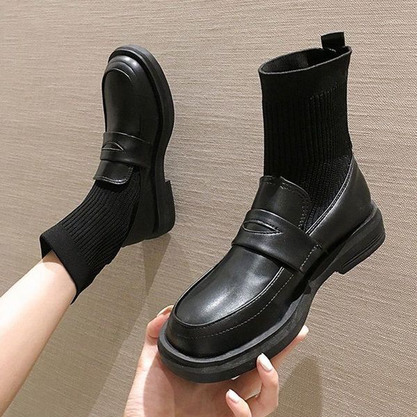 stretch socks boots women 2021 new celebrity all-match knitted thick-heeled leather boots fashion thin and thin short shoes1, Black
stretch socks boots women 2021 new celebrity all-match knitted thick-heeled leather boots fashion thin and thin short shoes1, Black