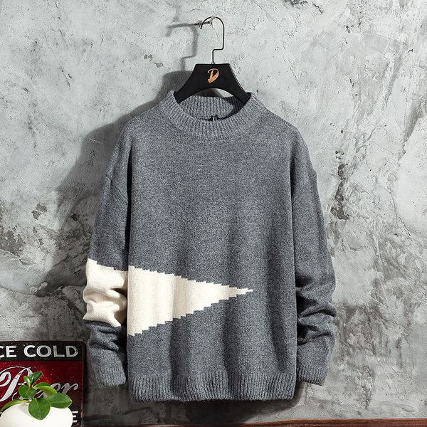 2021 new men autumn winter sweaters fit knitted patchwork mens pullovers casual o-neck male jumper trendy loose long sleeve new p5es, White;black
2021 new men autumn winter sweaters fit knitted patchwork mens pullovers casual o-neck male jumper trendy loose long sleeve new p5es, White;black