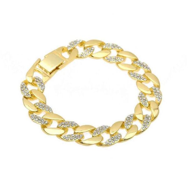 karopel fashion luxury men's hip hop gold color miami cuban link chain full zircon bracelets gift of n wmtvph, Black
karopel fashion luxury men's hip hop gold color miami cuban link chain full zircon bracelets gift of n wmtvph, Black