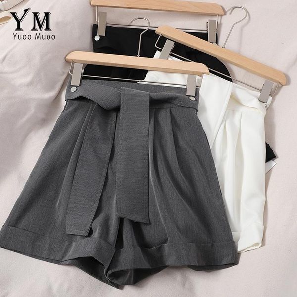 women's shorts yuoomuoo ins fashion sash bandage women summer black white all match high waist streetwear college short pants, White;black
women's shorts yuoomuoo ins fashion sash bandage women summer black white all match high waist streetwear college short pants, White;black