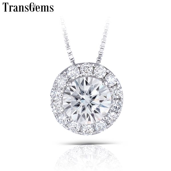 transgems 14k 585 white gold 1.3ctw 6.5mm gh near colorless moissanite slide halo pendant necklace with accents for women y200620, Silver
transgems 14k 585 white gold 1.3ctw 6.5mm gh near colorless moissanite slide halo pendant necklace with accents for women y200620, Silver
