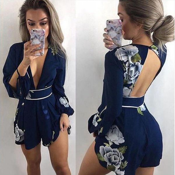 2019 v neck backless summer playsuit women fashion printed casual summer short romper one piece long sleeve shorts jumpsuit, Black;white
2019 v neck backless summer playsuit women fashion printed casual summer short romper one piece long sleeve shorts jumpsuit, Black;white