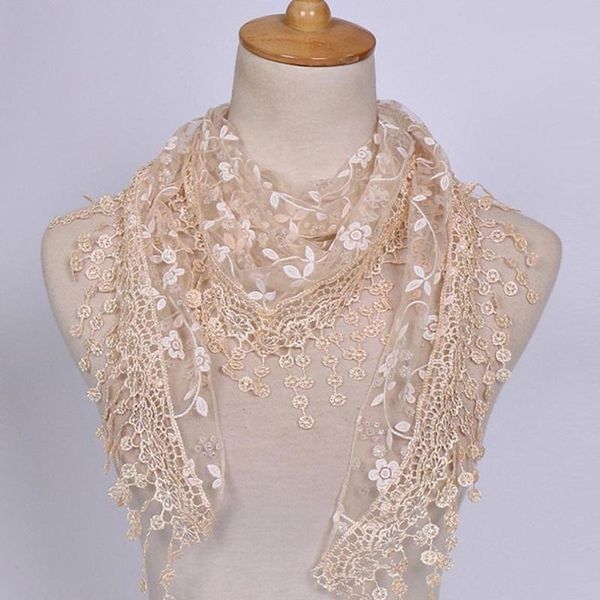 fashion women lace long scarf hollow out tassels triangle shawls floral design, Blue;gray
fashion women lace long scarf hollow out tassels triangle shawls floral design, Blue;gray