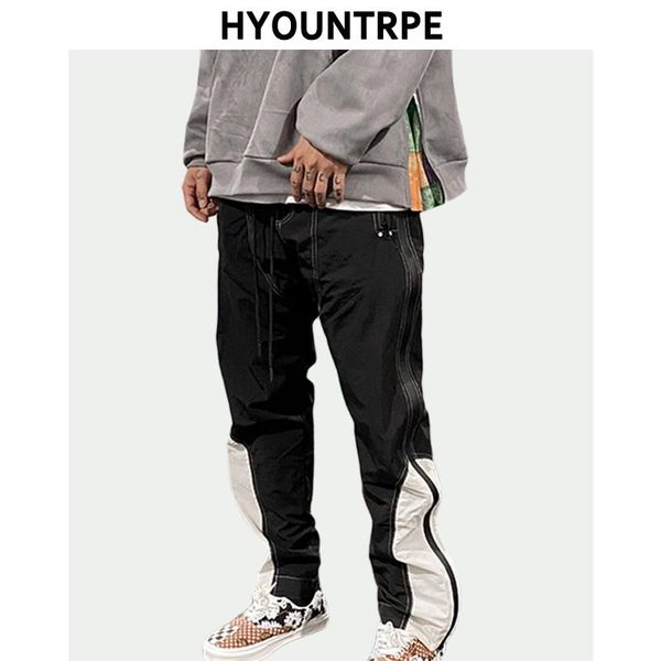 high street fashion side zipper pants mens elastic waist slim trousers new casual hip hop sweatpants streetwear joggers pants, Black
high street fashion side zipper pants mens elastic waist slim trousers new casual hip hop sweatpants streetwear joggers pants, Black