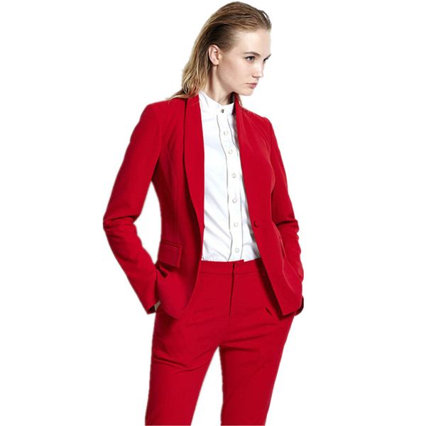 red womens tuxedo 2 piece set women business suit female office uniform ladies trouser pant suits double breasted custom q1215, White
red womens tuxedo 2 piece set women business suit female office uniform ladies trouser pant suits double breasted custom q1215, White