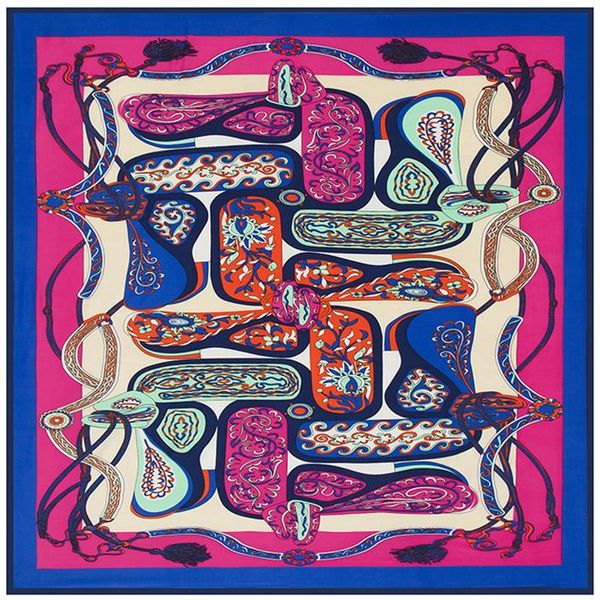 100%silk square scarves spain chain pattern smooth print foulard shawls scarf women hijab large neckerchief wmtssu xhlove, Black
100%silk square scarves spain chain pattern smooth print foulard shawls scarf women hijab large neckerchief wmtssu xhlove, Black