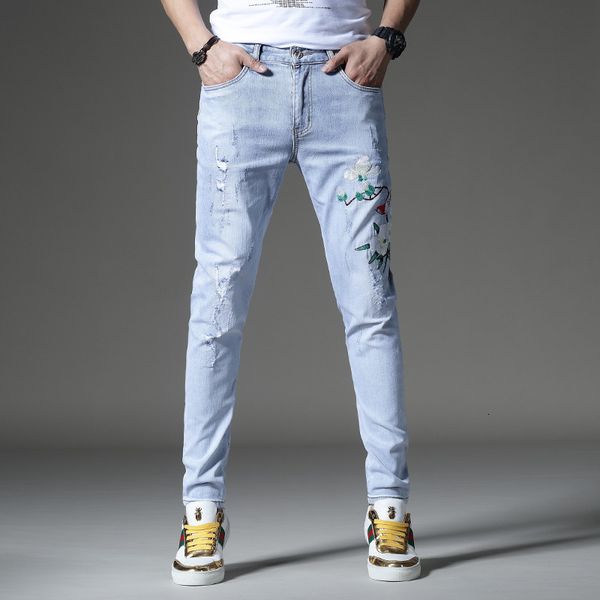2021 new brem ripped jeans for men embroidered elastic pants hip cotton summer light blue spring rv9r
2021 new brem ripped jeans for men embroidered elastic pants hip cotton summer light blue spring rv9r