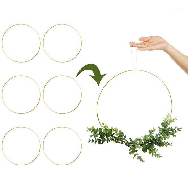 6 pack 12 inch metal floral hoop wreath macrame gold hoop rings for diy wreath decor, dream catcher1
6 pack 12 inch metal floral hoop wreath macrame gold hoop rings for diy wreath decor, dream catcher1