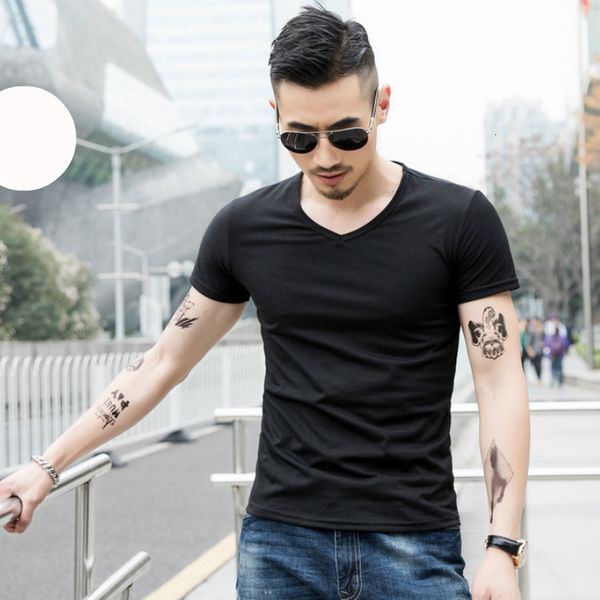 summer short sleeve solid color large round neck korean fashion men's t-shirt, White;black
summer short sleeve solid color large round neck korean fashion men's t-shirt, White;black