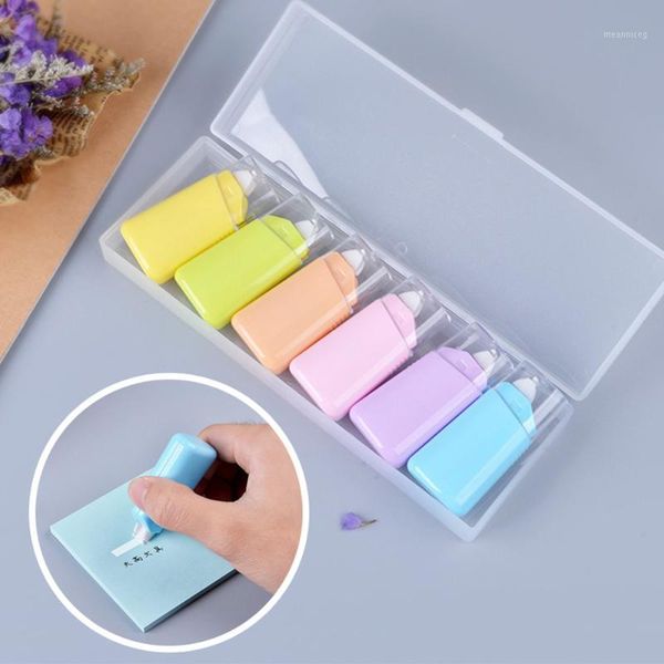 6pcs/set candy color correction tape set cute correction glue tape for students kids stationery office school supplies1
6pcs/set candy color correction tape set cute correction glue tape for students kids stationery office school supplies1
