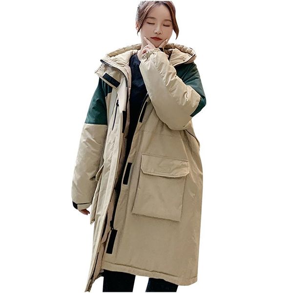 women winter warm parkas hooded loose mid-length vintage zipper matching tooling long cotton women coats and jackets winter, Black
women winter warm parkas hooded loose mid-length vintage zipper matching tooling long cotton women coats and jackets winter, Black