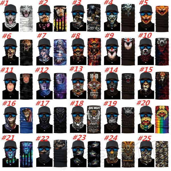 head tiger skeleton cycling animal multi-function print magic scarf halloween party masks 25style t2i51110
head tiger skeleton cycling animal multi-function print magic scarf halloween party masks 25style t2i51110