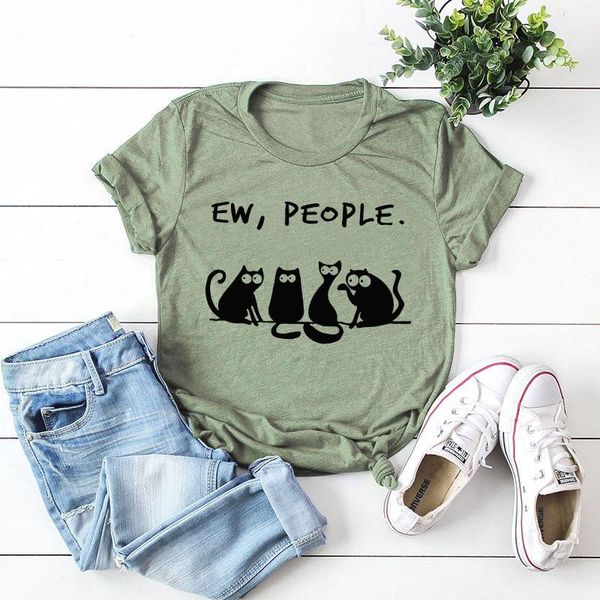 women's t-shirt plus size 100% cotton women letter ew people cute cats print summer tshirt hipster harajuku graphic tee loose shirt, White
women's t-shirt plus size 100% cotton women letter ew people cute cats print summer tshirt hipster harajuku graphic tee loose shirt, White