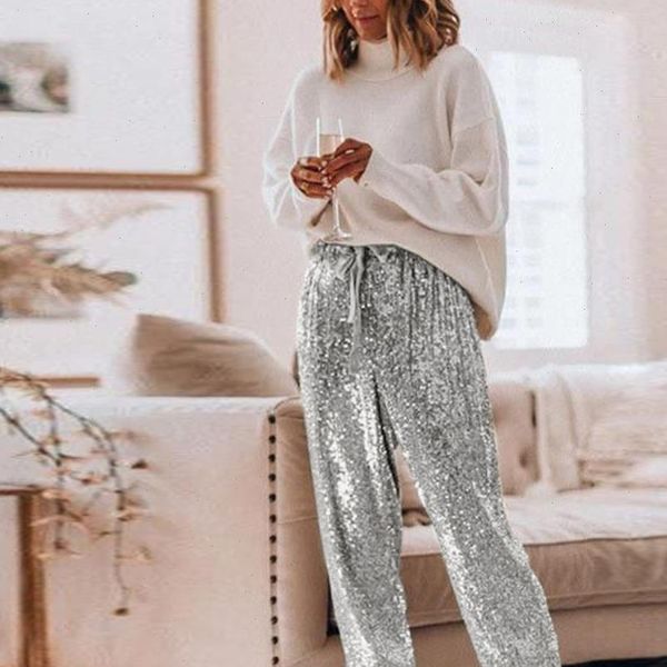 2020 fashion lady pants new style new high waisted sequin cloth pants style foot tape trousers, Black;white
2020 fashion lady pants new style new high waisted sequin cloth pants style foot tape trousers, Black;white