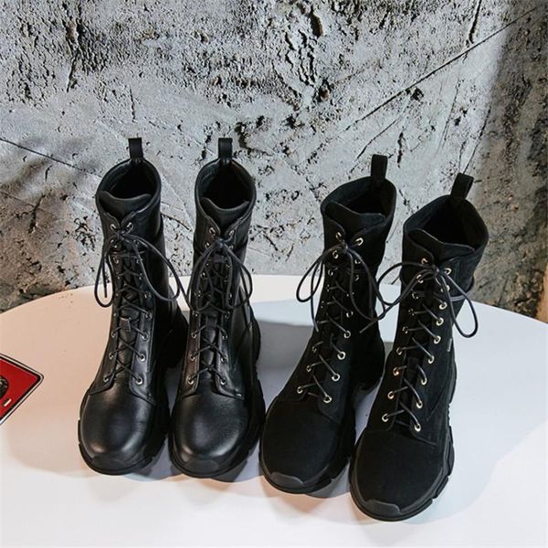 boots winter women round toe lace up flat with platform shoes med(5cm) black two kinds of cow leather/sheep suede are available
boots winter women round toe lace up flat with platform shoes med(5cm) black two kinds of cow leather/sheep suede are available