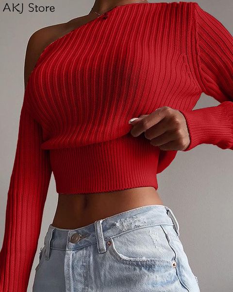 knitted sweater off shoulder pullovers sweater for women long sleeve turtleneck female jumper, White;black
knitted sweater off shoulder pullovers sweater for women long sleeve turtleneck female jumper, White;black
