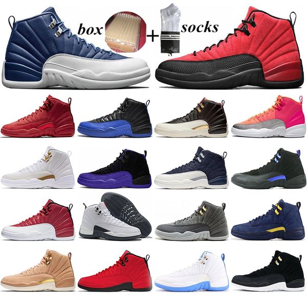 with box jumpman 12 12s men basketball shoes winterized wntr dark concord college navy unc white grey mens trainers sports sneakers 40-47
with box jumpman 12 12s men basketball shoes winterized wntr dark concord college navy unc white grey mens trainers sports sneakers 40-47