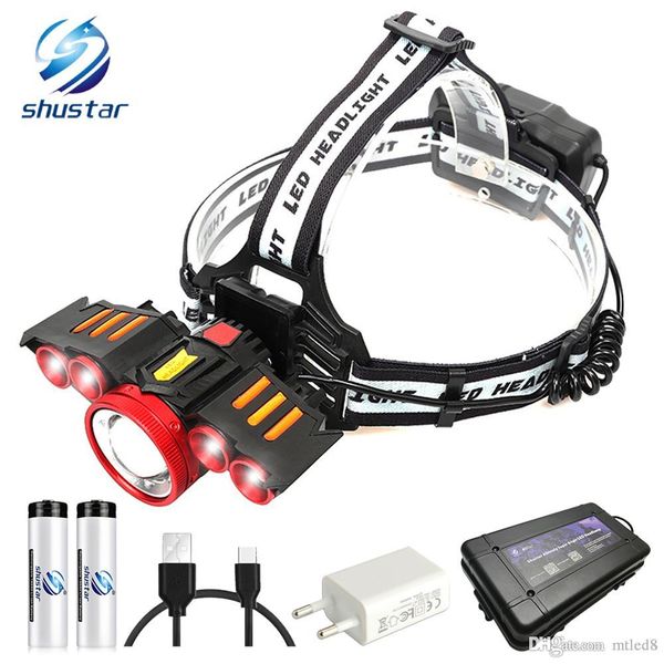 super bright cool led headlamp with sensor switch usb charging headlight 4 switch modes outdoor lighting use 2x18650 batteries
super bright cool led headlamp with sensor switch usb charging headlight 4 switch modes outdoor lighting use 2x18650 batteries