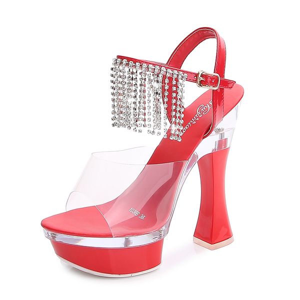 2020 female summer fashion transparent crystal sandals two high heels four inches platform luxury fetish party red shoes f2w2, Black
2020 female summer fashion transparent crystal sandals two high heels four inches platform luxury fetish party red shoes f2w2, Black