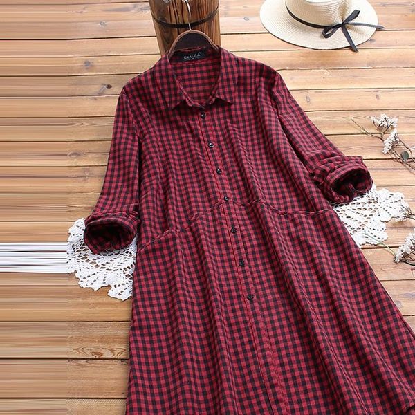 plaid printed dresses women turn down collar casual loose long sleeve dress dames jurken plus size dress women vestidos de festa, Black;gray
plaid printed dresses women turn down collar casual loose long sleeve dress dames jurken plus size dress women vestidos de festa, Black;gray
