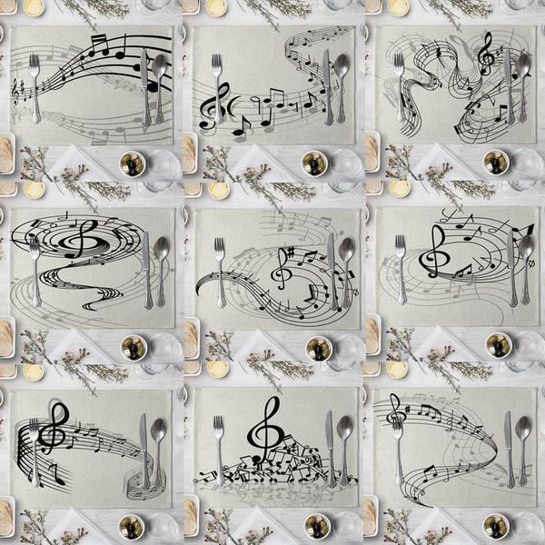 Musical Note Placemats for Drink Coasters Set Cup Bowl Mat Kitchen Accessories Home Decor 40*30cm
Musical Note Placemats for Drink Coasters Set Cup Bowl Mat Kitchen Accessories Home Decor 40*30cm