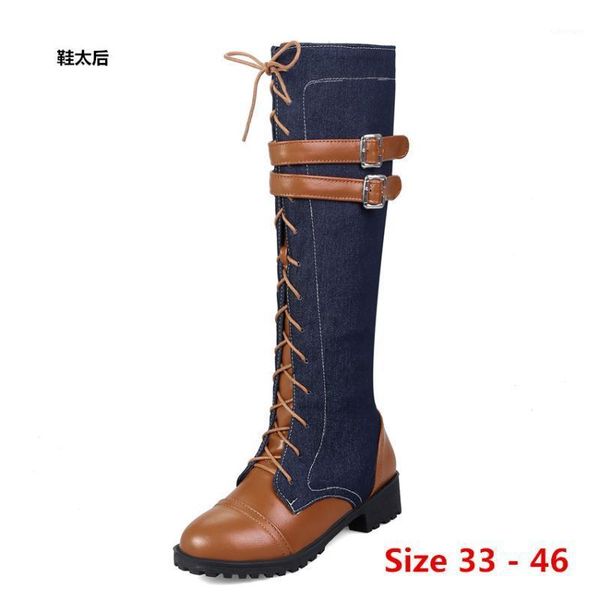 low med heel women knee high boots denim low med heels autumn woman shoes winter women long boots small big size 33 - 461, Black
low med heel women knee high boots denim low med heels autumn woman shoes winter women long boots small big size 33 - 461, Black
