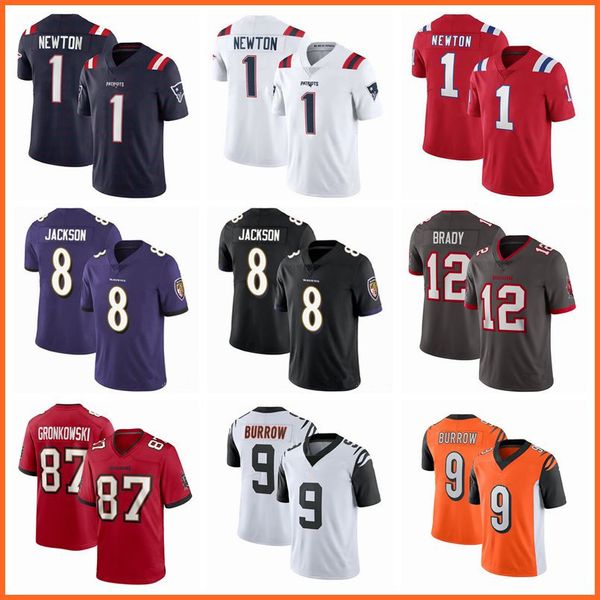 new england patriot 1 cam newton baltimore raven 8 lamar jackson buccaneer 12 tom brady bengal 9 joe burrow football jerseys, Black;red
new england patriot 1 cam newton baltimore raven 8 lamar jackson buccaneer 12 tom brady bengal 9 joe burrow football jerseys, Black;red