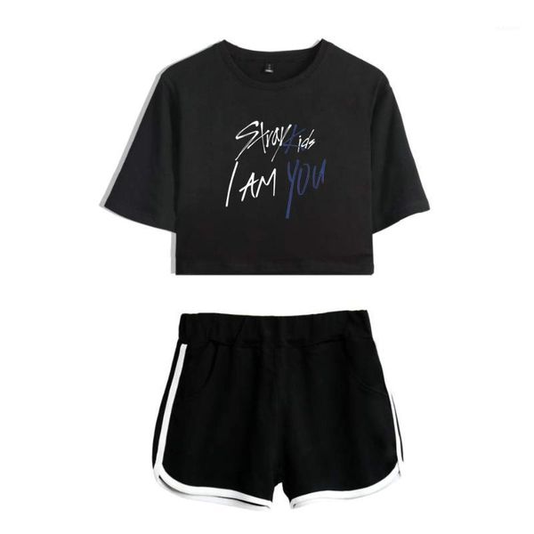 2020 kpop stray kids two piece set summer crop + shorts outfits kpopstray kids i am who women tracksuit1, Gray
2020 kpop stray kids two piece set summer crop + shorts outfits kpopstray kids i am who women tracksuit1, Gray
