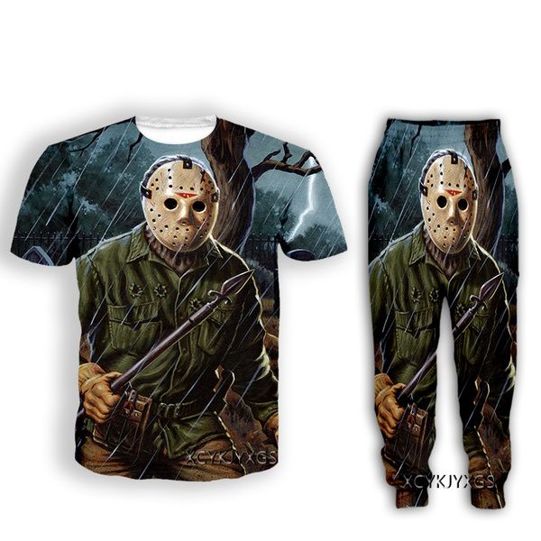 новые моды женские / мужские ужасы jason voorhees смешные 3d печать футболка + брюки jogger casusal cousssuit наборы n47, Gray
новые моды женские / мужские ужасы jason voorhees смешные 3d печать футболка + брюки jogger casusal cousssuit наборы n47, Gray