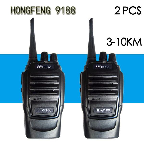 walkie talkie 2 pcs hf-9188 ktv outdoor civil hand professional high-power handy two-way radio station transceiver communicator
walkie talkie 2 pcs hf-9188 ktv outdoor civil hand professional high-power handy two-way radio station transceiver communicator