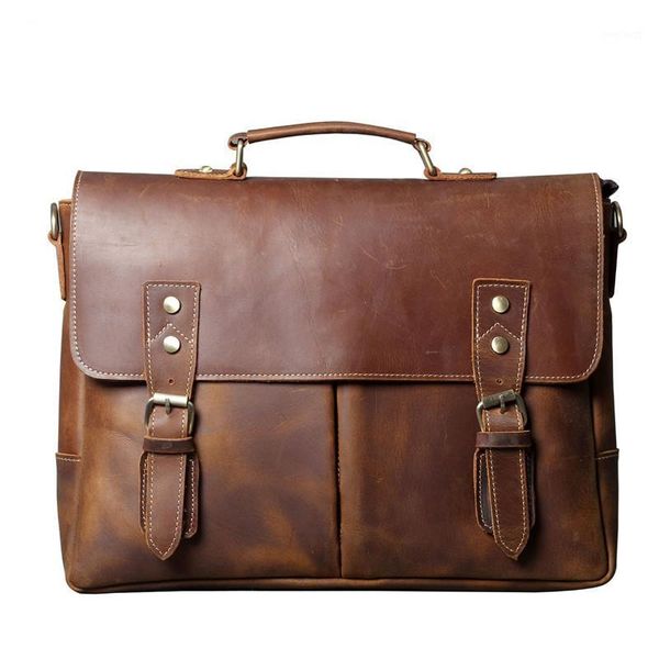 retro first layer cowhide briefcase men bag leather business handbag lapbag men's shoulder messenger travel schoolbag1
retro first layer cowhide briefcase men bag leather business handbag lapbag men's shoulder messenger travel schoolbag1