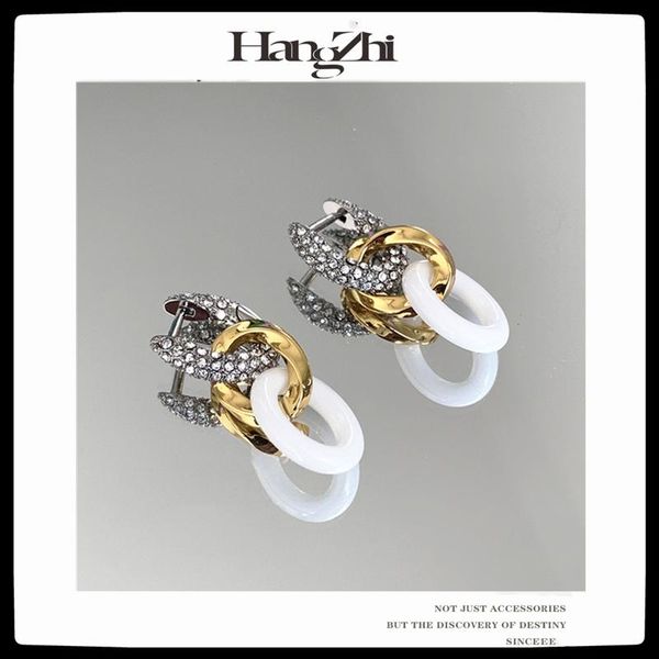 HANGZHI 20SS New Punk Metal Acrylic Drop Removable Ear Geometric Chain Oval Rhinestones Jewelry Women Girls Earring For Party, Silver
HANGZHI 20SS New Punk Metal Acrylic Drop Removable Ear Geometric Chain Oval Rhinestones Jewelry Women Girls Earring For Party, Silver