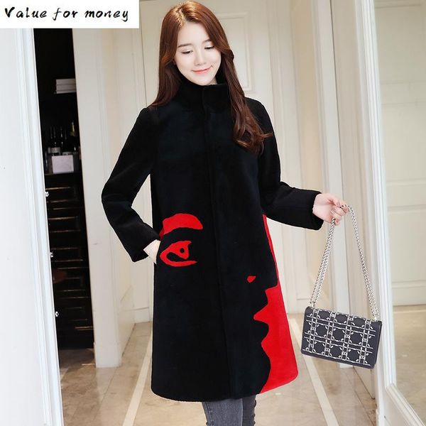 fur real coat wool jacket autumn winter coat women clothes 2021 korean vintage sheep shearling women manteau femme zt3754, Black
fur real coat wool jacket autumn winter coat women clothes 2021 korean vintage sheep shearling women manteau femme zt3754, Black