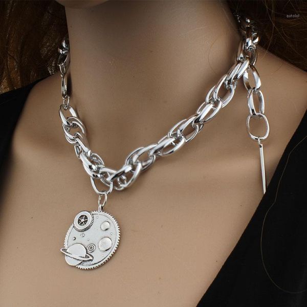 punk chain necklace lock pendant necklace female men's metal padlock chain gothic jewelry grunge aesthetic accessories1, Silver
punk chain necklace lock pendant necklace female men's metal padlock chain gothic jewelry grunge aesthetic accessories1, Silver