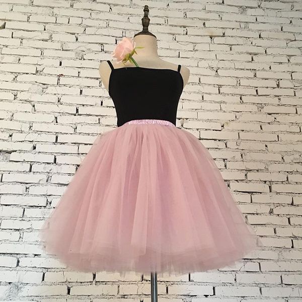 7layered 50cm tulle skirts womens 26 colors tulle skirt elastic high waist pleated midi skirt fashion wedding jupe, Black
7layered 50cm tulle skirts womens 26 colors tulle skirt elastic high waist pleated midi skirt fashion wedding jupe, Black