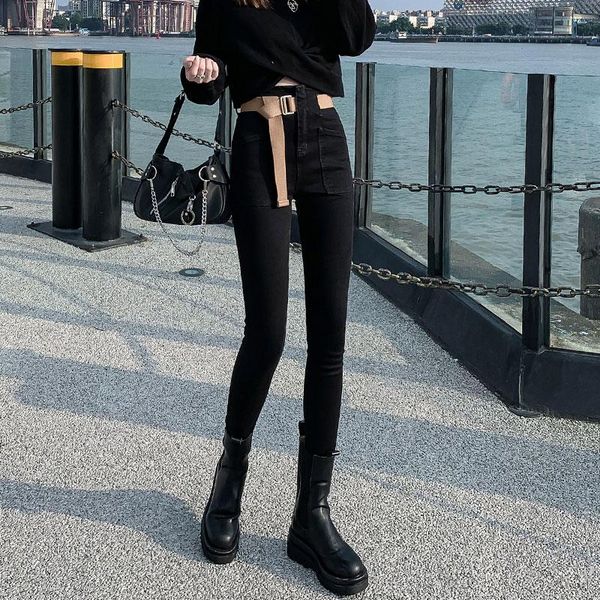 black jeans women's autumn and winter 2020 new tide high waist slimming high tight plus velvet pencil pants, Blue
black jeans women's autumn and winter 2020 new tide high waist slimming high tight plus velvet pencil pants, Blue
