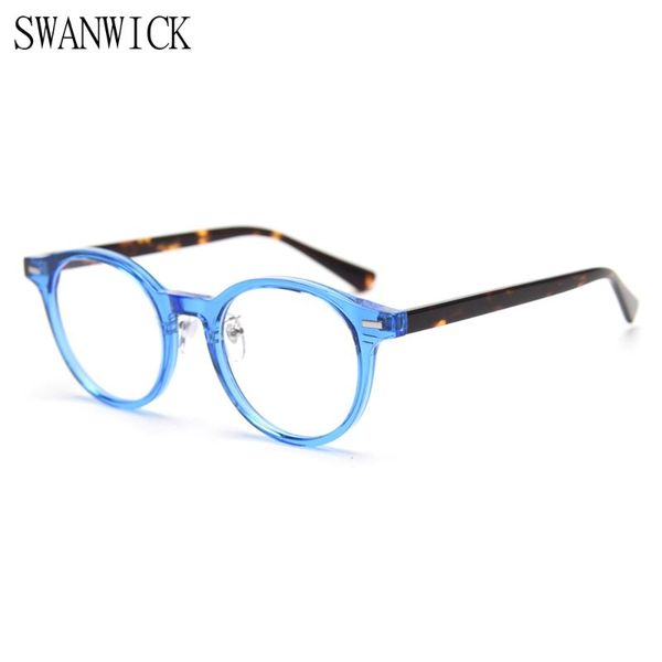 swanwick retro glasses frames optical female blue black round eyeglasses male tr90 clear lens acetate korean style selling
swanwick retro glasses frames optical female blue black round eyeglasses male tr90 clear lens acetate korean style selling