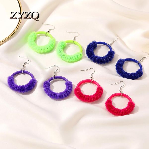 dangle & chandelier zyzq fashion round circle plush women earrings large statement geometry hanging drop female korean simple fine jewelry, Silver
dangle & chandelier zyzq fashion round circle plush women earrings large statement geometry hanging drop female korean simple fine jewelry, Silver