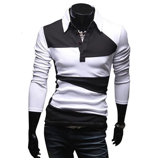 zogaa casual shirts men clothing men's striped patchwork long sleeve slim turn-down collar polo para camisa masculino, White;black
zogaa casual shirts men clothing men's striped patchwork long sleeve slim turn-down collar polo para camisa masculino, White;black