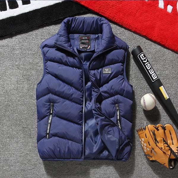 men's fishing vest vest men's down cotton advertising volunteer, Black;white