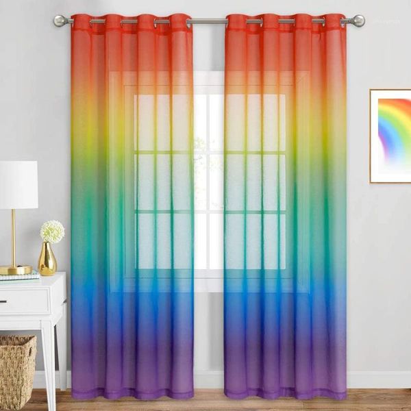 colorful rainbow gradient sheer curtain for living room wedding party decoration organza country style tende gothic home decor1
colorful rainbow gradient sheer curtain for living room wedding party decoration organza country style tende gothic home decor1