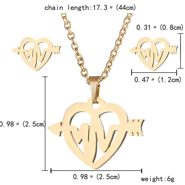 pendant necklaces heartbeat sign necklace earr-ing delicateelectrocardiogram horse bowknot crown charm gift for her, Silver
pendant necklaces heartbeat sign necklace earr-ing delicateelectrocardiogram horse bowknot crown charm gift for her, Silver