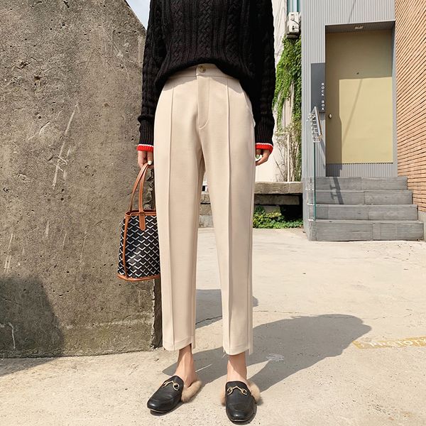2021 new warm thicken winter suit elastic waist pencil plus size office ladies long pants elegant women trousers bjai, Black;white
2021 new warm thicken winter suit elastic waist pencil plus size office ladies long pants elegant women trousers bjai, Black;white