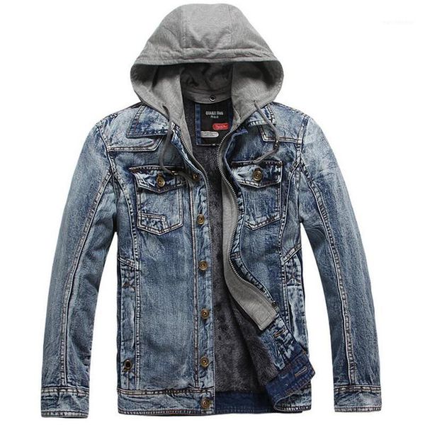 new winter warm denim jackets men casual slim jeans parkas hooded coats outwear thick bomber denim jackets men outwear1, Black;brown
new winter warm denim jackets men casual slim jeans parkas hooded coats outwear thick bomber denim jackets men outwear1, Black;brown