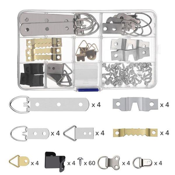 hooks & rails hardware mounting accessories frame clock metal kit with storage box screw set
hooks & rails hardware mounting accessories frame clock metal kit with storage box screw set