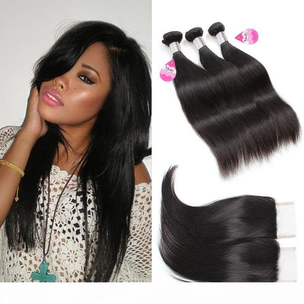 3 bundles silky straight brazilian virgin hair extensions with closure 10a unprocessed virgin human hair weave weft wholesale, Black
3 bundles silky straight brazilian virgin hair extensions with closure 10a unprocessed virgin human hair weave weft wholesale, Black
