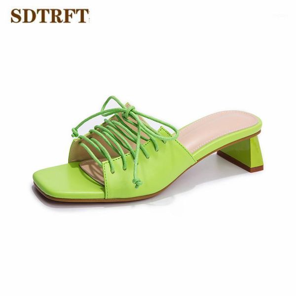 sdtrft stiletto slip on slides sandals 5cm med square heel slipper open toe flip flops shoes woman pumps zapatos de mujer1, Black
sdtrft stiletto slip on slides sandals 5cm med square heel slipper open toe flip flops shoes woman pumps zapatos de mujer1, Black