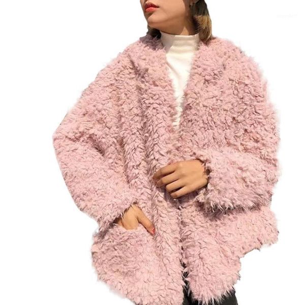 faux fur coat women winter jacket fashion warm wool oversize lapel trend outerwear winter female teddy coats abrigo mujer1, Black
faux fur coat women winter jacket fashion warm wool oversize lapel trend outerwear winter female teddy coats abrigo mujer1, Black