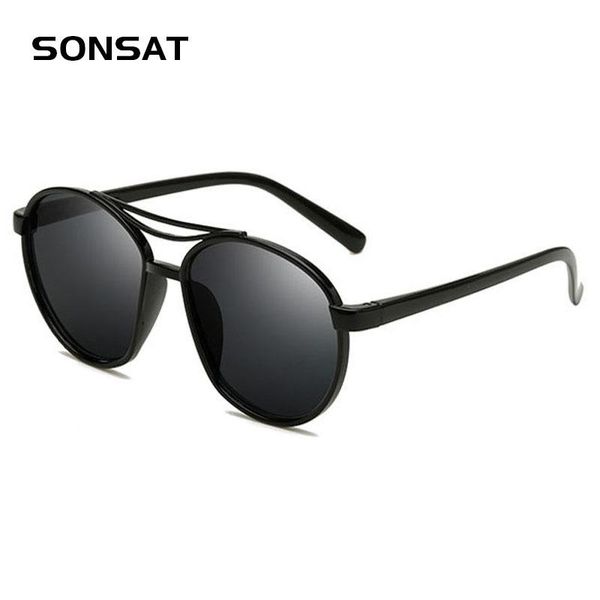 sunglasses lady color film round trendy fashion retro men mirror uv400, White;black
sunglasses lady color film round trendy fashion retro men mirror uv400, White;black
